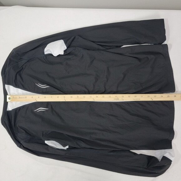 Gore Running Wear Shirt Mens Sz Medium M Black Base Layer Polyester Black White - Picture 5 of 7